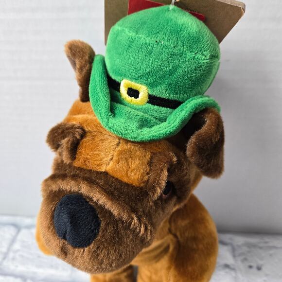 NWT Pallypaws St Paddy's Day Dog Toy Irish Derby Hat Shamrock Bowtie 13 inch - Picture 5 of 10